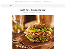 Tablet Screenshot of joesdelisyracuse.com